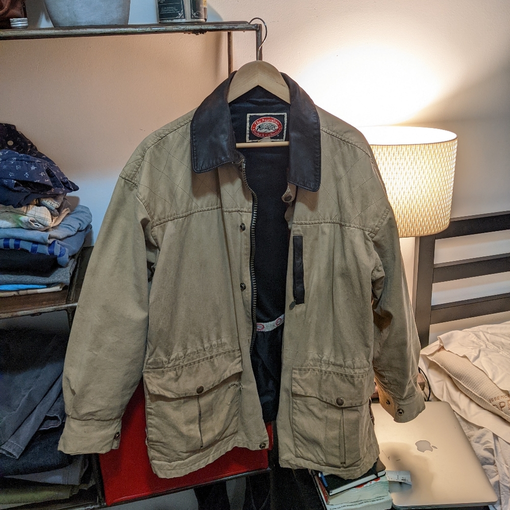 The Australian Outback Collection Waxed Work Coat - Men's Medium